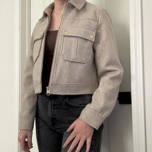 Zara Light Tan Utility Jacket